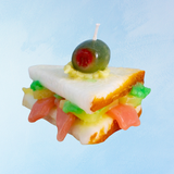 candle - food - fancy lil sandwich