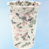 enamelware - tumbler: mint hibiscus