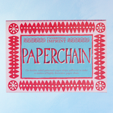 garland - paper chain: pink and blue