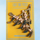 ornament - wooden mistletoe