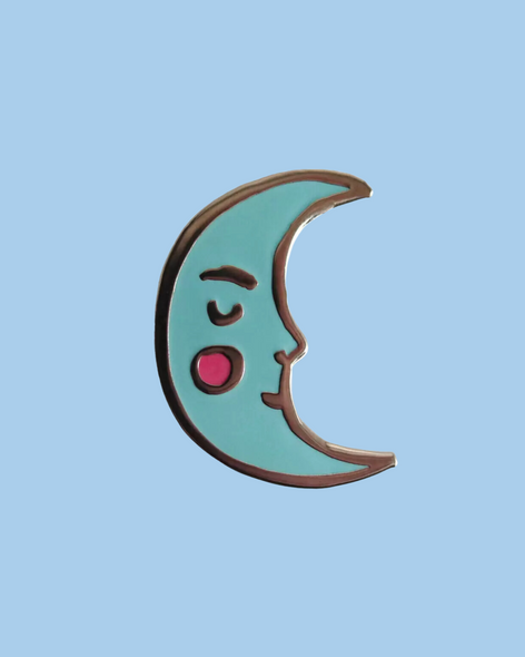 enamel pin - crescent moon