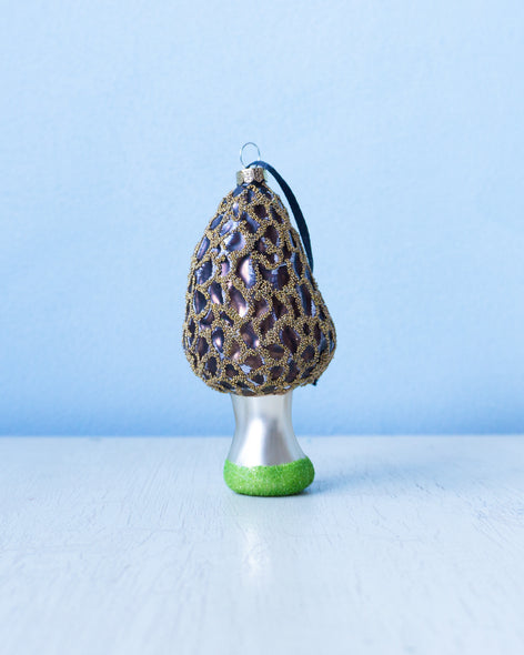 ornament - large morel mushroom