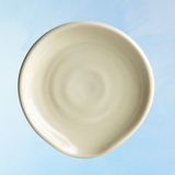 stoneware - spoon rest: pearl