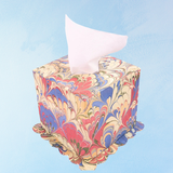 tissue box cover - mutlicolour marble