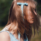 ribbon barette -blue sky