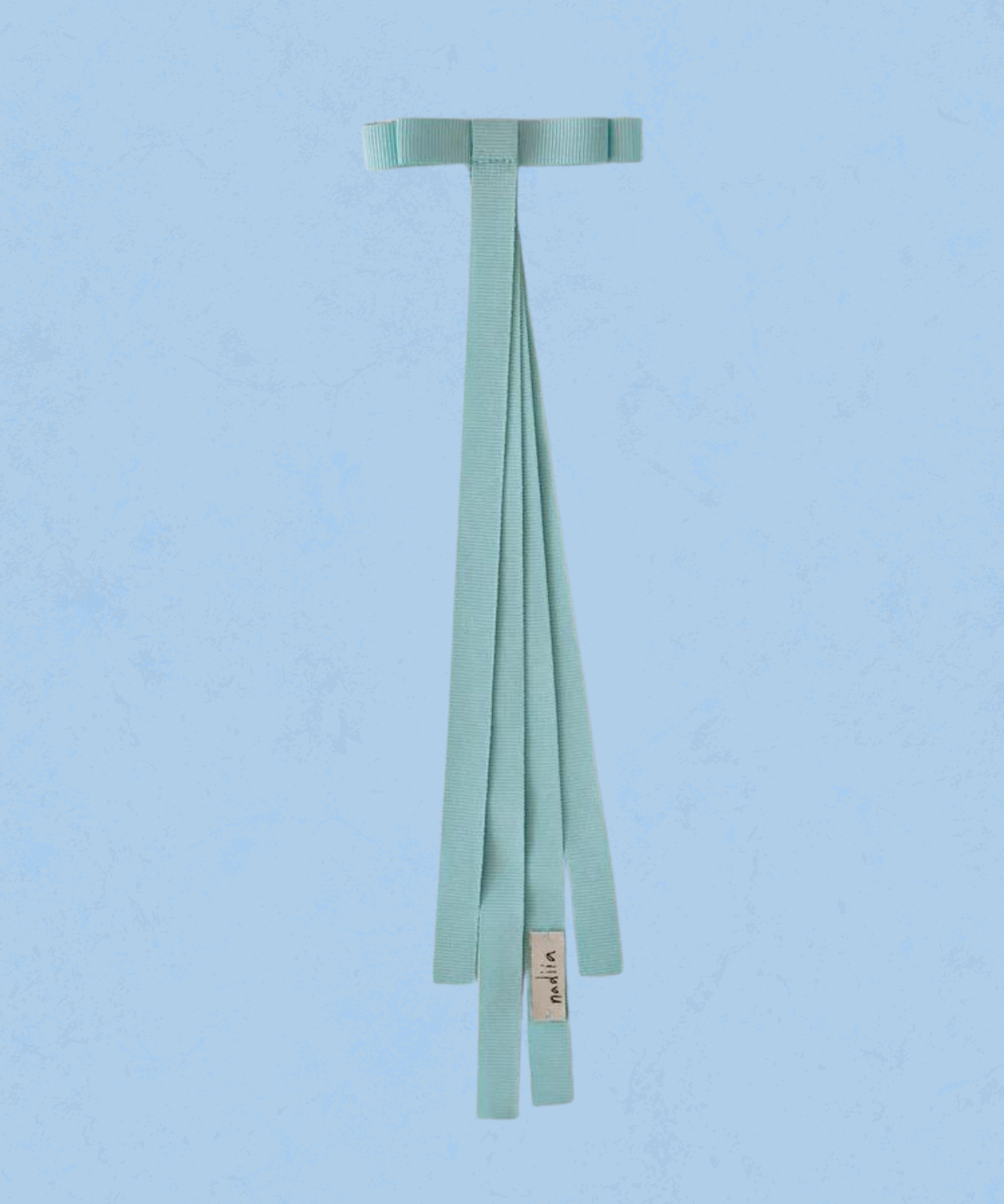 ribbon barette -blue sky