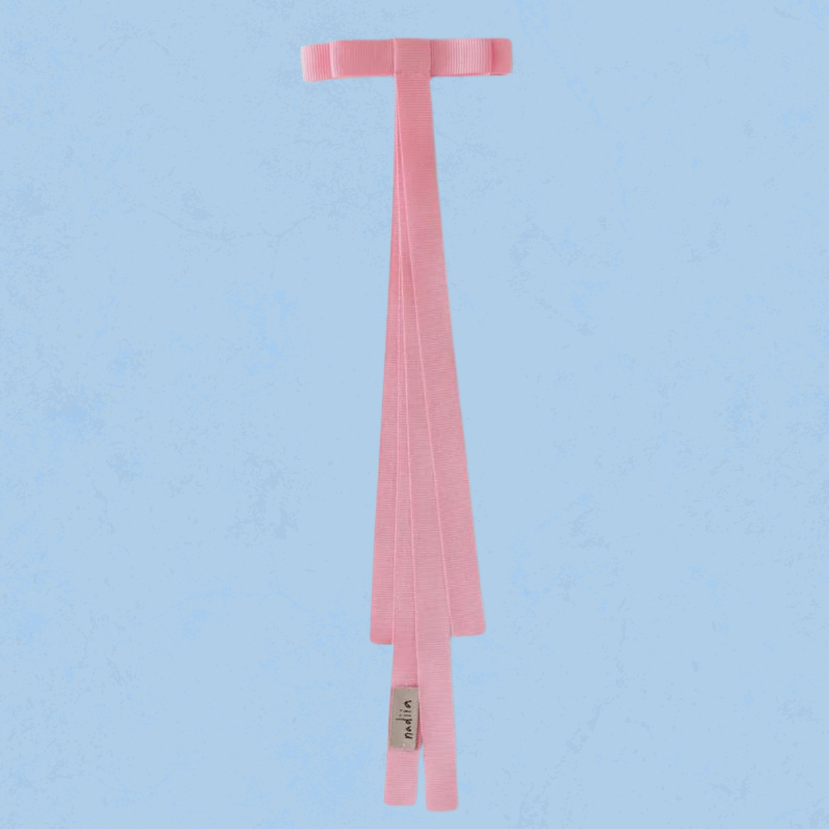 nadiia ribbon barette in pink rose