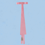 nadiia ribbon barette in pink rose