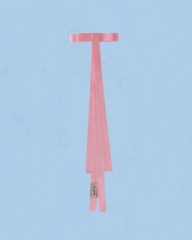 nadiia ribbon barette in pink rose