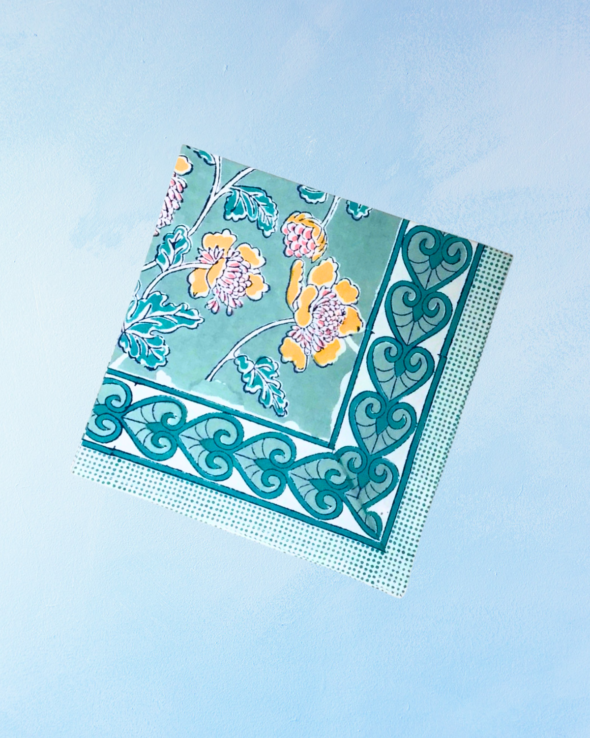 napkins - cornflower green