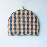 tea cozy - navy & beige check