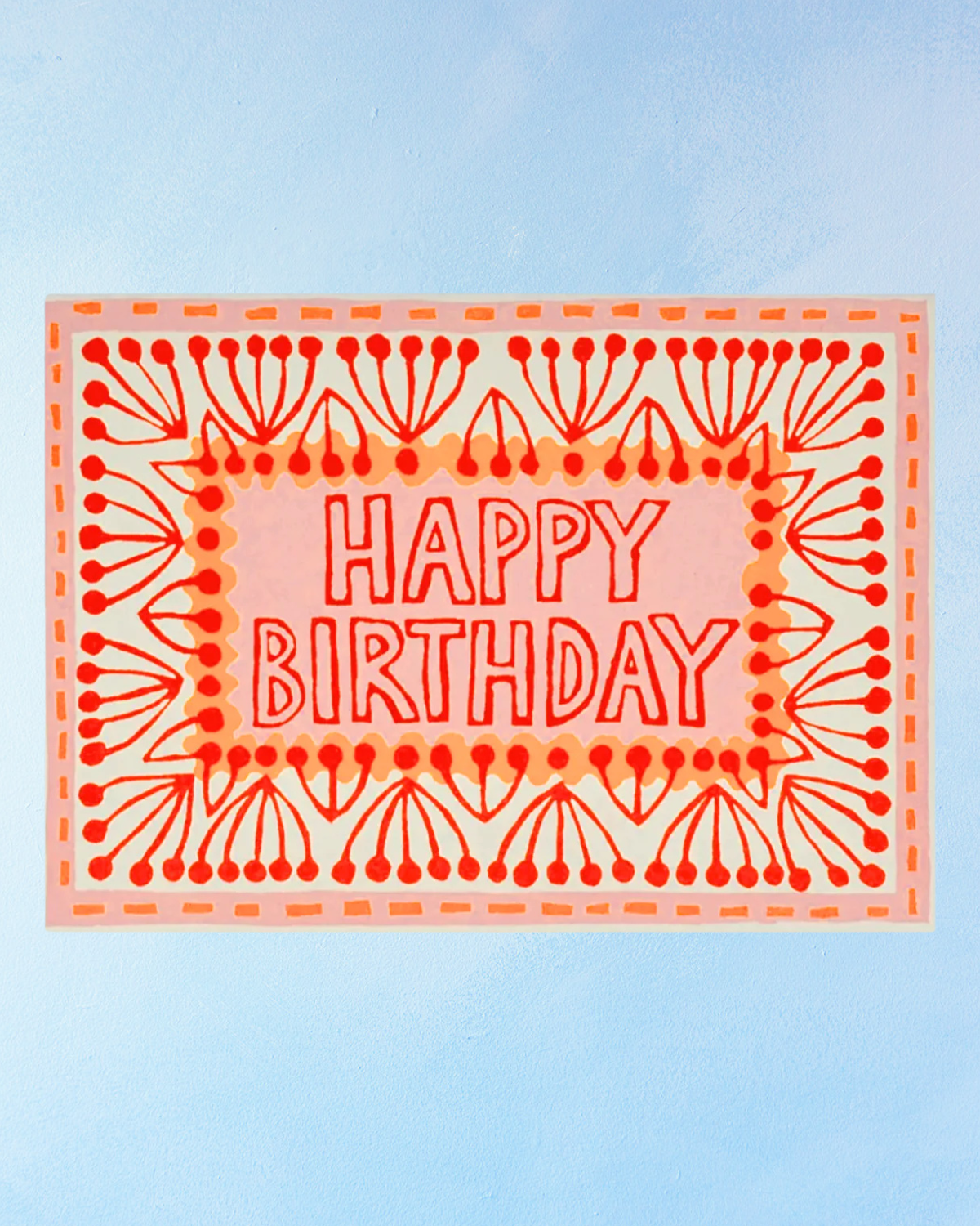 greeting card - neon happy birthday