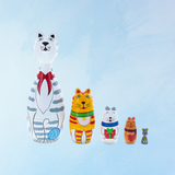 toy - cat and mouse nesting dolls