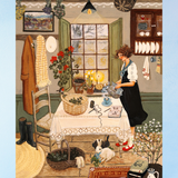 greeting card - nettle tea