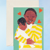greeting card -  new baby hug