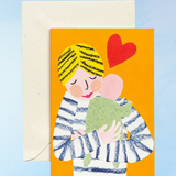 greeting card - new baby hug