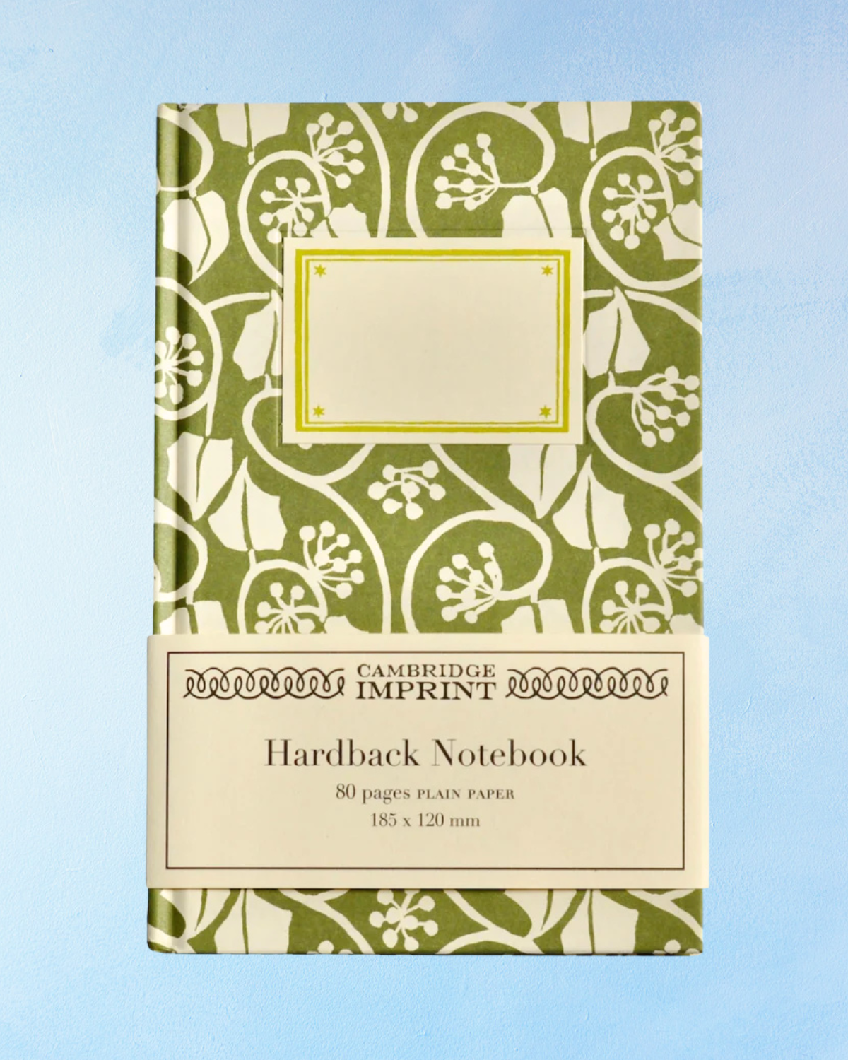 notebook - ivy stripe sage green