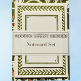 notecard set - ivy green and orange
