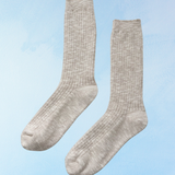 socks - cottage - oatmeal