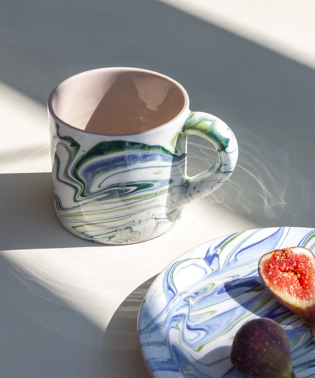 ceramic - marbled ocean mug