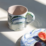 ceramic - marbled ocean mug