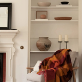 blanket - wool - ochre bold check