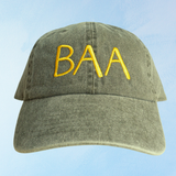 baa hat - olive & gold