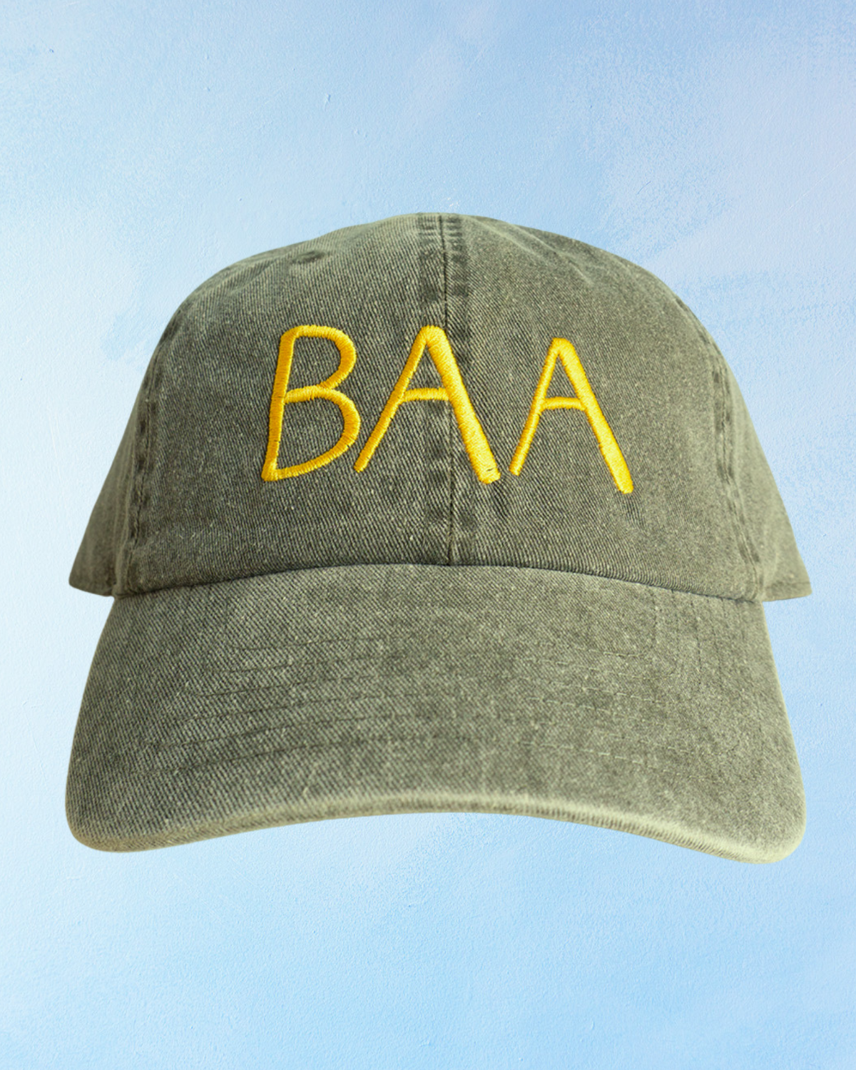 baa hat - olive & gold