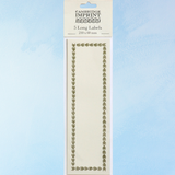 labels - long olive border