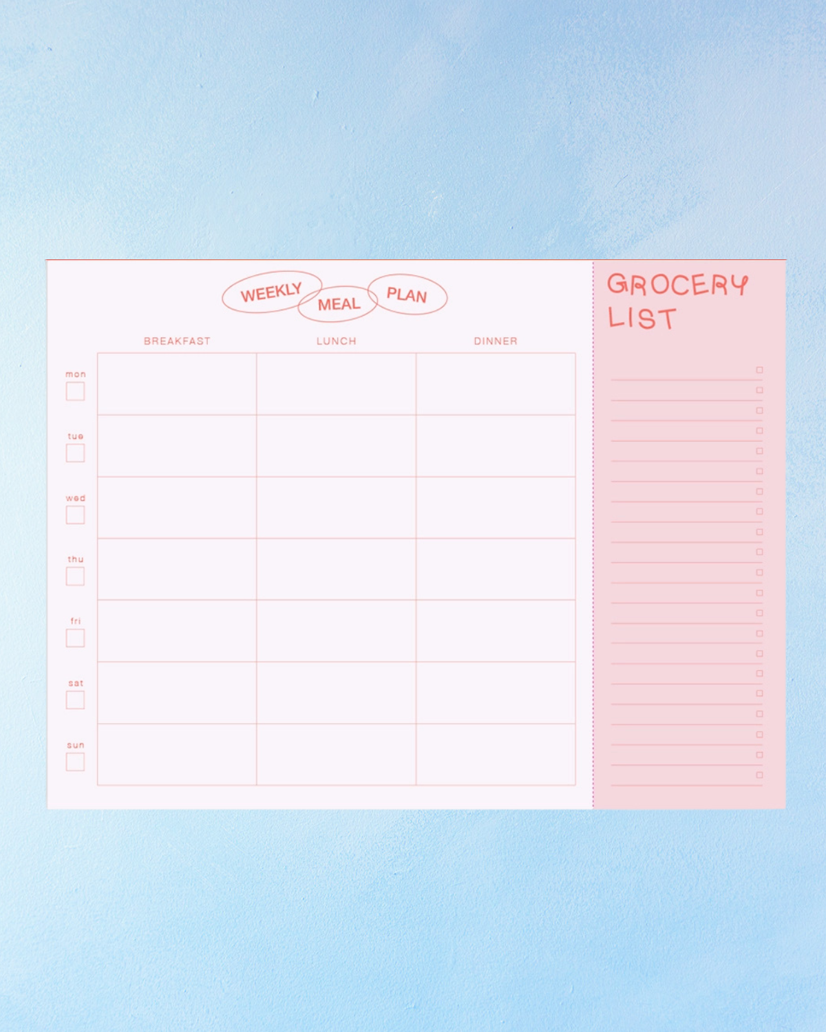 meal planner - tomatoes