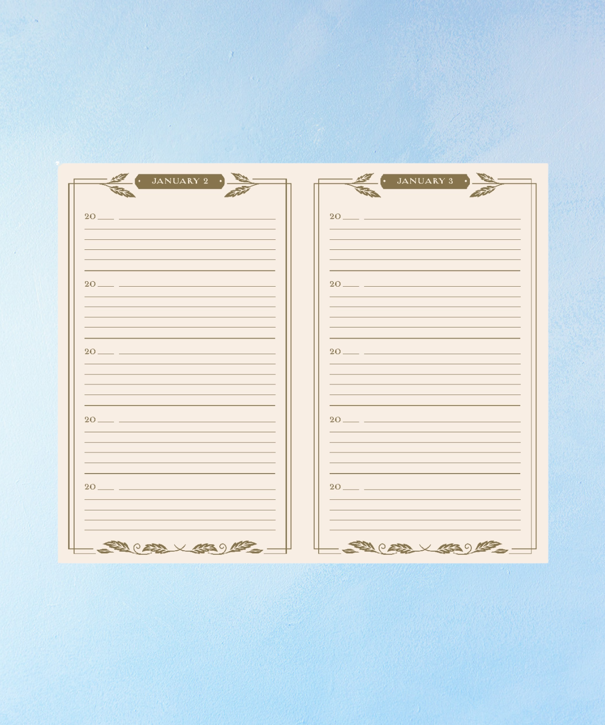 journal - one line a day