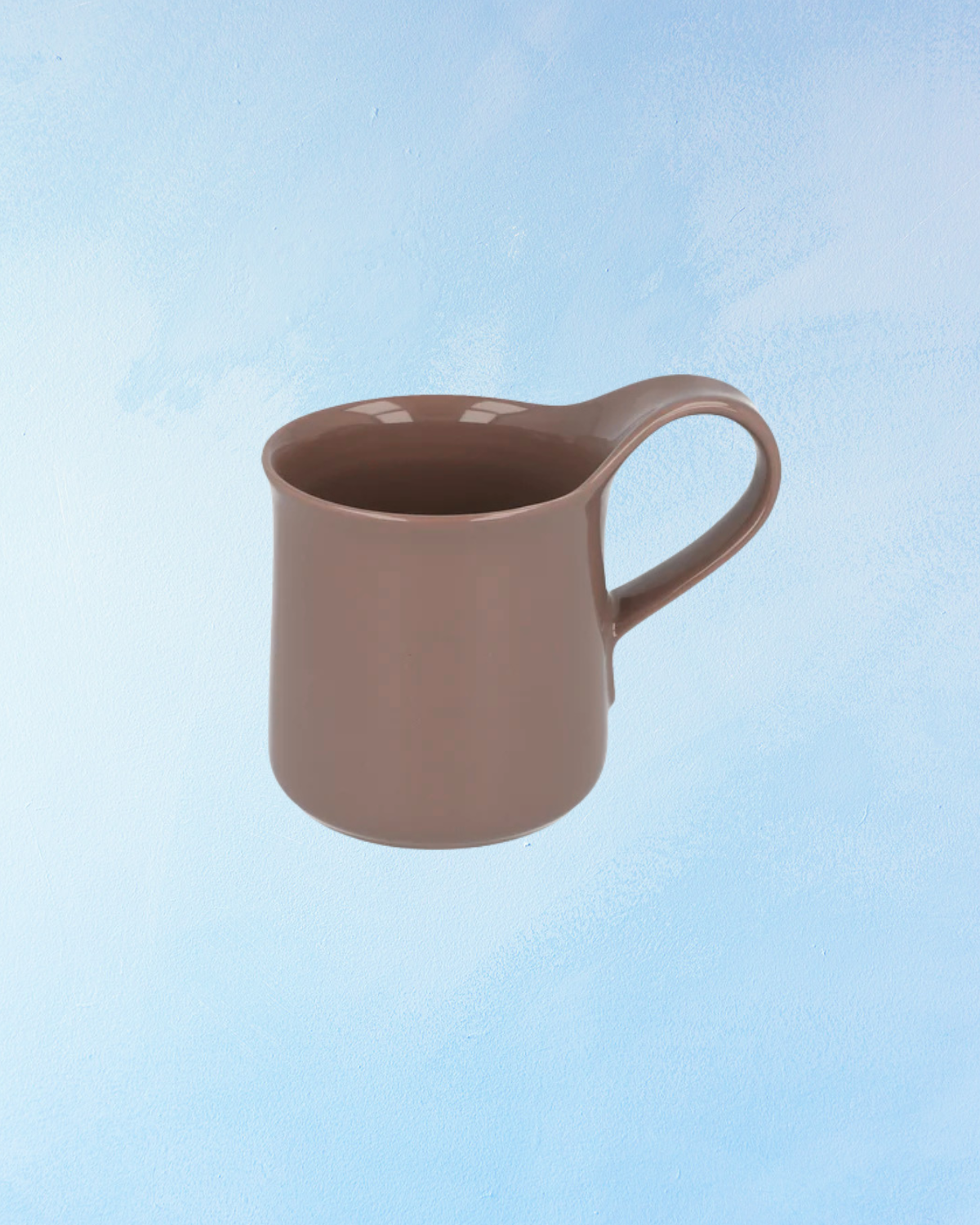ceramic cafe mug - oolong brown