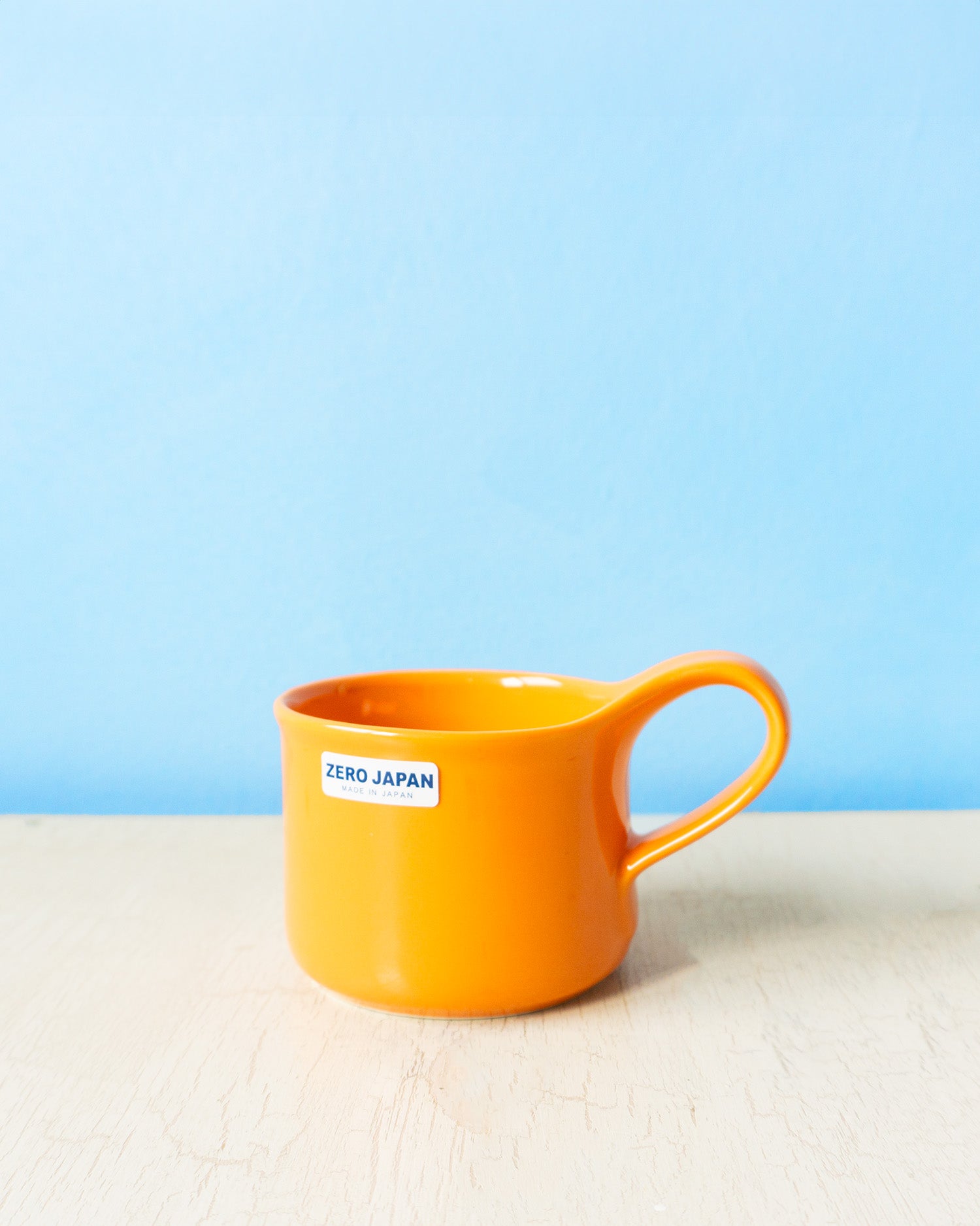 ceramic cafe mug - tangerine