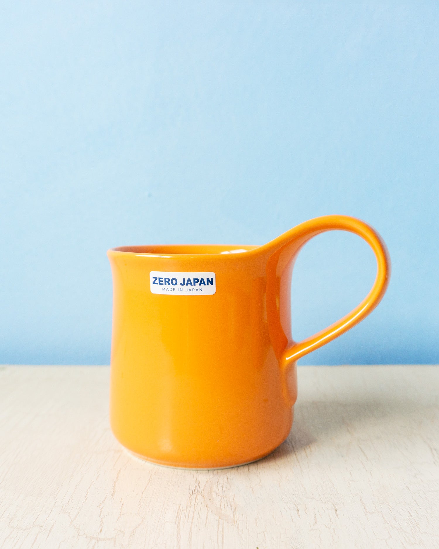 ceramic cafe mug - tangerine