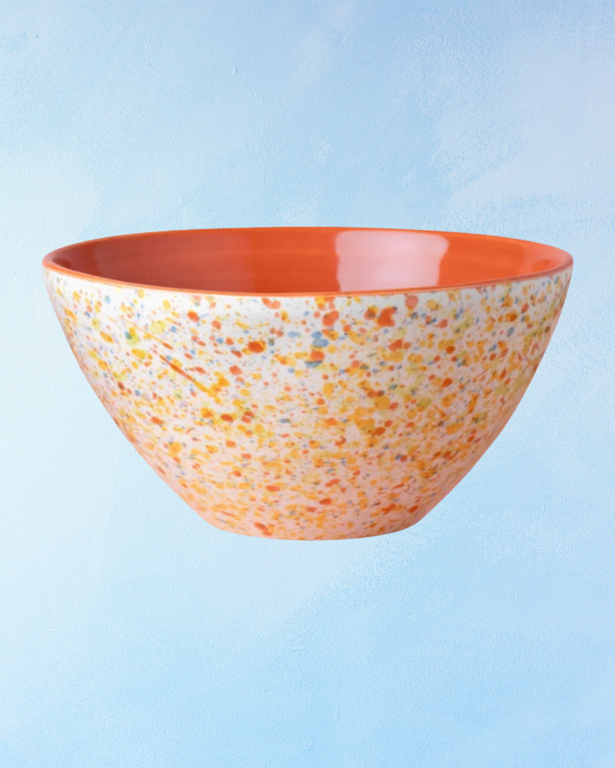 ceramic - salad bowl: splatter multicoloured (multiple styles)