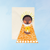 greeting card - orange angel