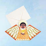 greeting card - orange angel