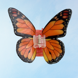 hair clip - butterfly - orange