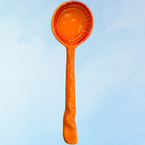 ceramic - deep orange spoon