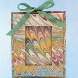 ornament - marbled picture fame - flatiron feathers