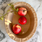 ceramic - oval pie dish