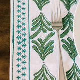 table runner - palmetto: evergreen and sage