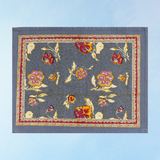 placemats - pansy: red and grey (set of two)