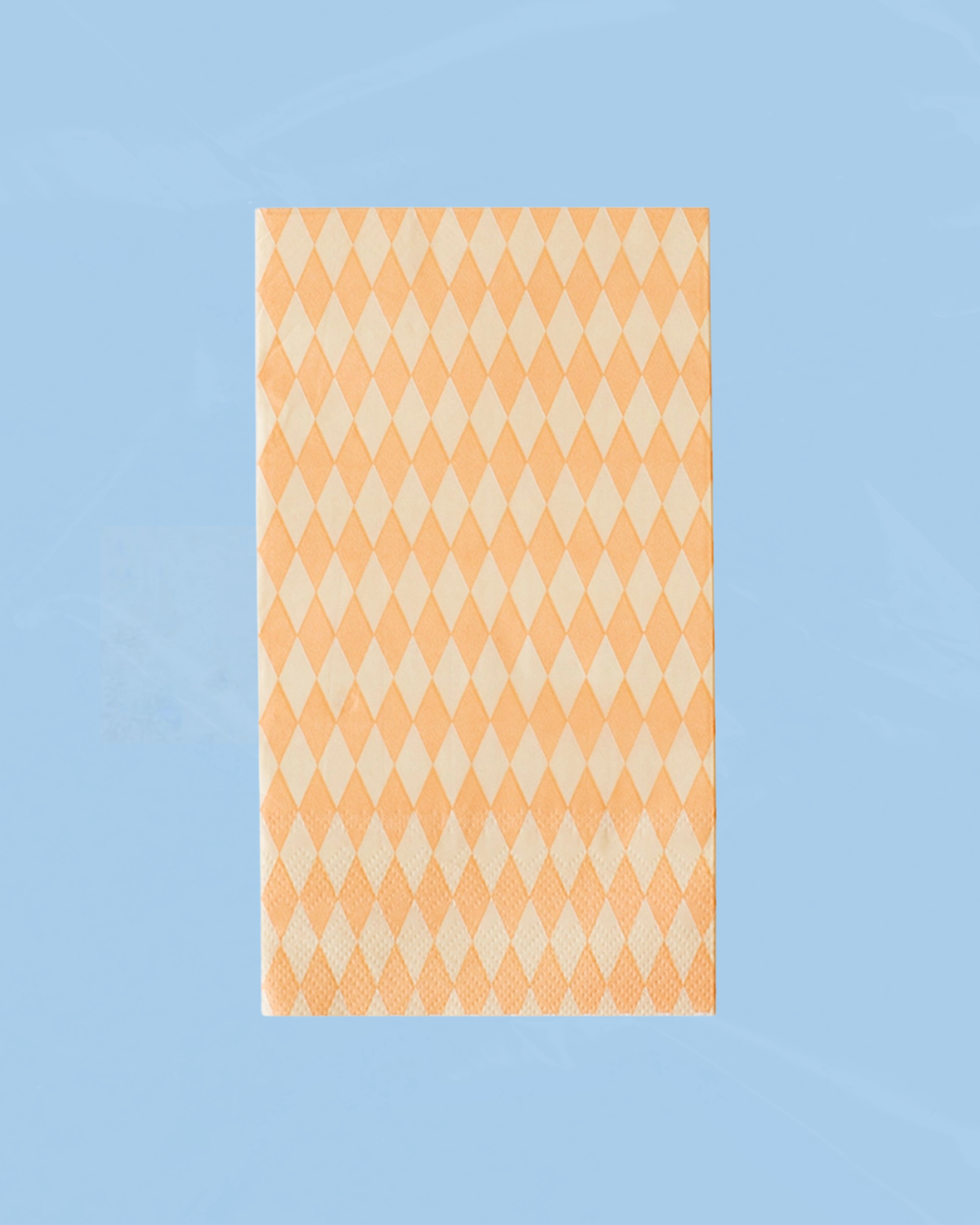 paper napkins - peach check