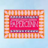 garland - paper chain - orange & magenta