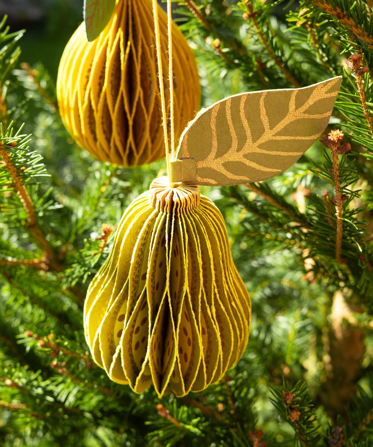 ornament - paper pear