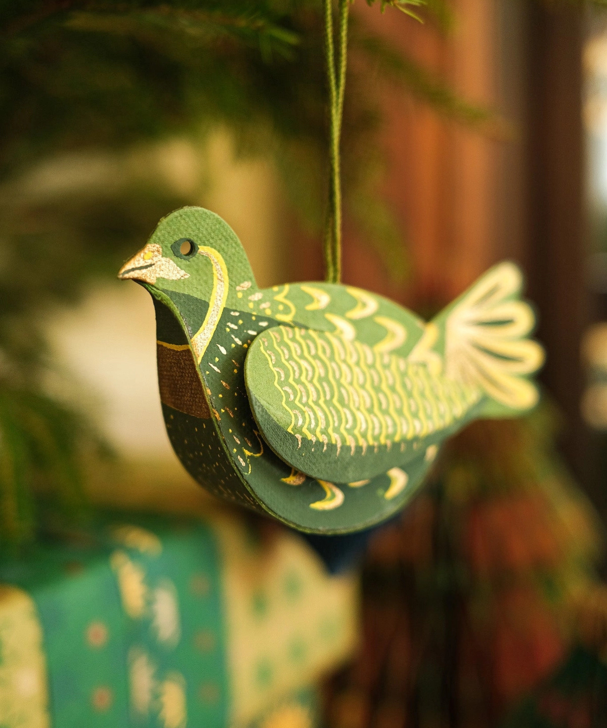 ornament - paper partridge