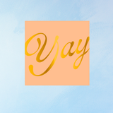 paper napkins - peach yay (pack of 20)