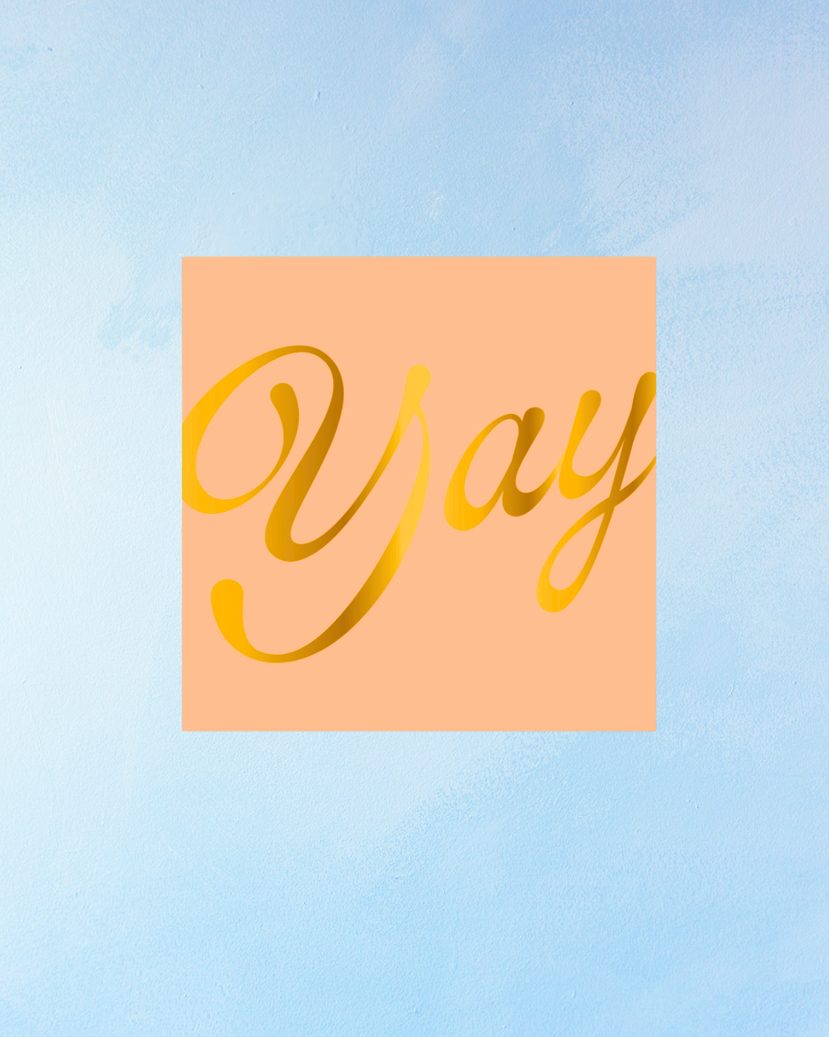 paper napkins - peach yay (pack of 20)