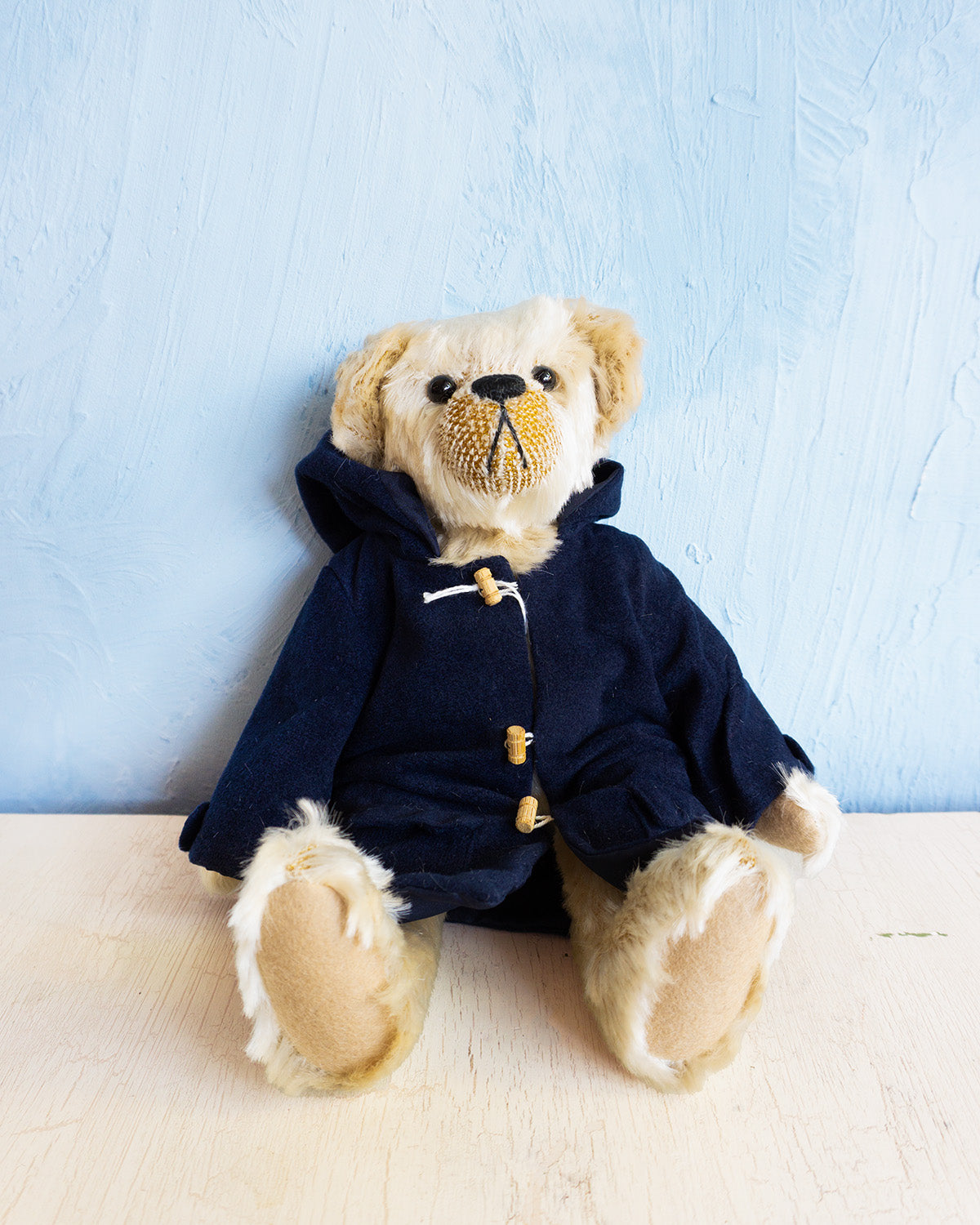 stuffed animal - plush mohair jointed teddy bear